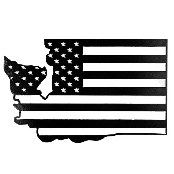 American Washington State Flag Sign